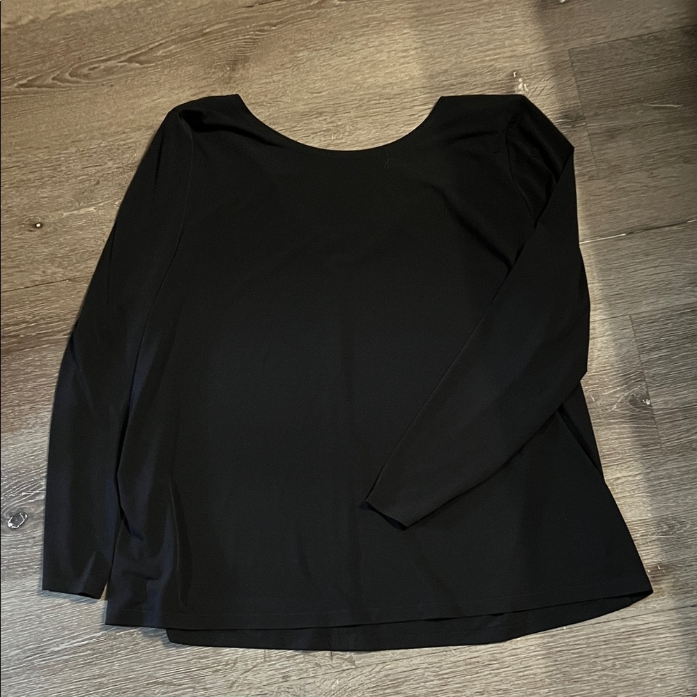 Lane Bryant Classic Black Blouse